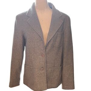 Andrea Viccaro women’s wool cashmere blend blazer jacket Size 12